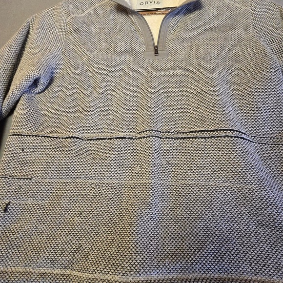 Orvis Other - Orvis Classic Collection 1/4 Zip Pullover XXL Beige Sherpa Lined Knit Sweater